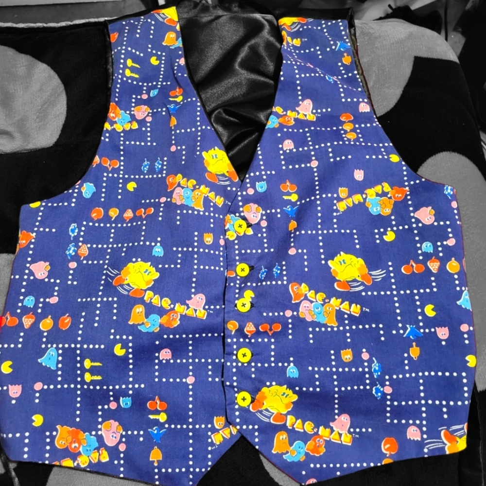 Vintage Pac Man Vest 80s